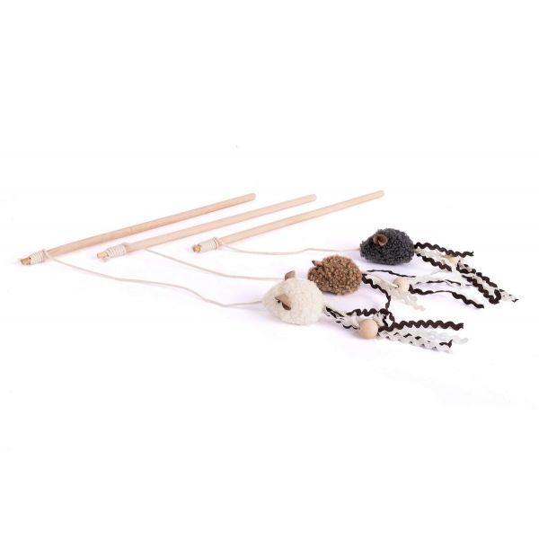 Canne à pêche pour chat